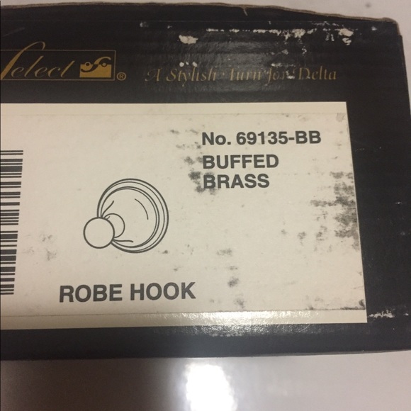 Delta Brass Robe hook - New In  Box - Picture 2 of 3